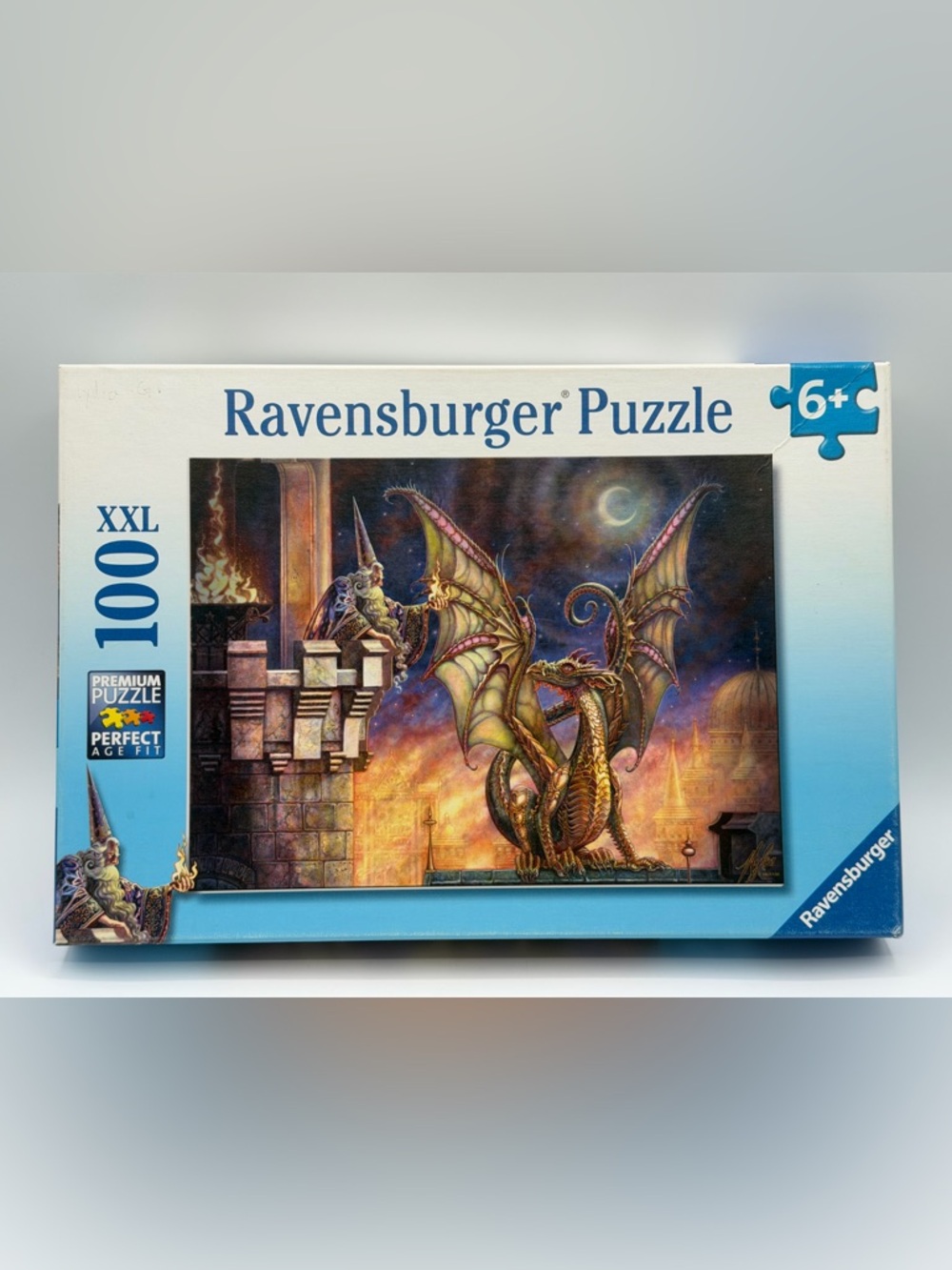 Ravensburger Gift of Fire Mystical Fire Dragon 100 XXL Piece Puzzle - Complete